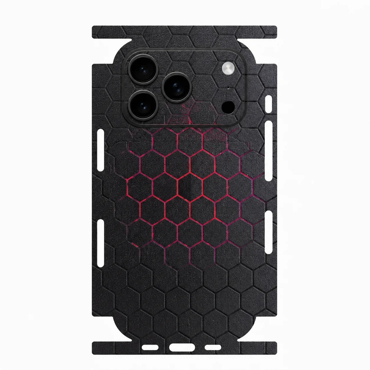 Full Wrap Faux Leather 3D Embossed Back Skin for iPhone 17 16 15 14 13 Pro Max Anti Scratch Rear Protective Film Sticker