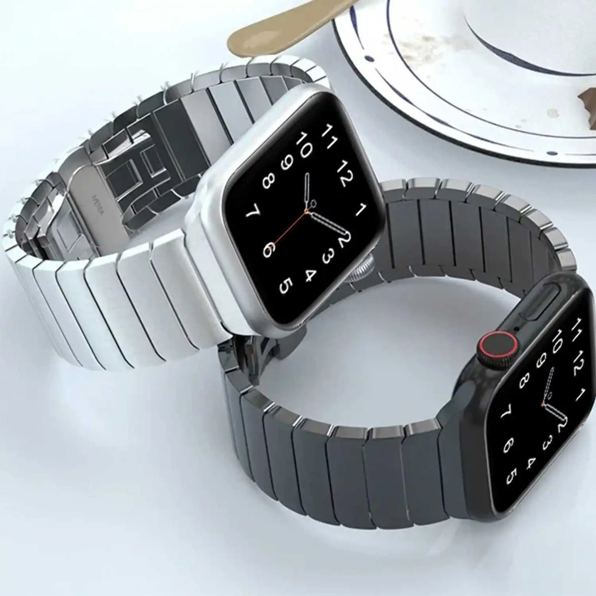 Metal Band For Apple Watch 46mm Strap Stainless Steel Watchband For Iwatch Series 12 11 10 Ultra 49mm 42/44/45mm Business Correa