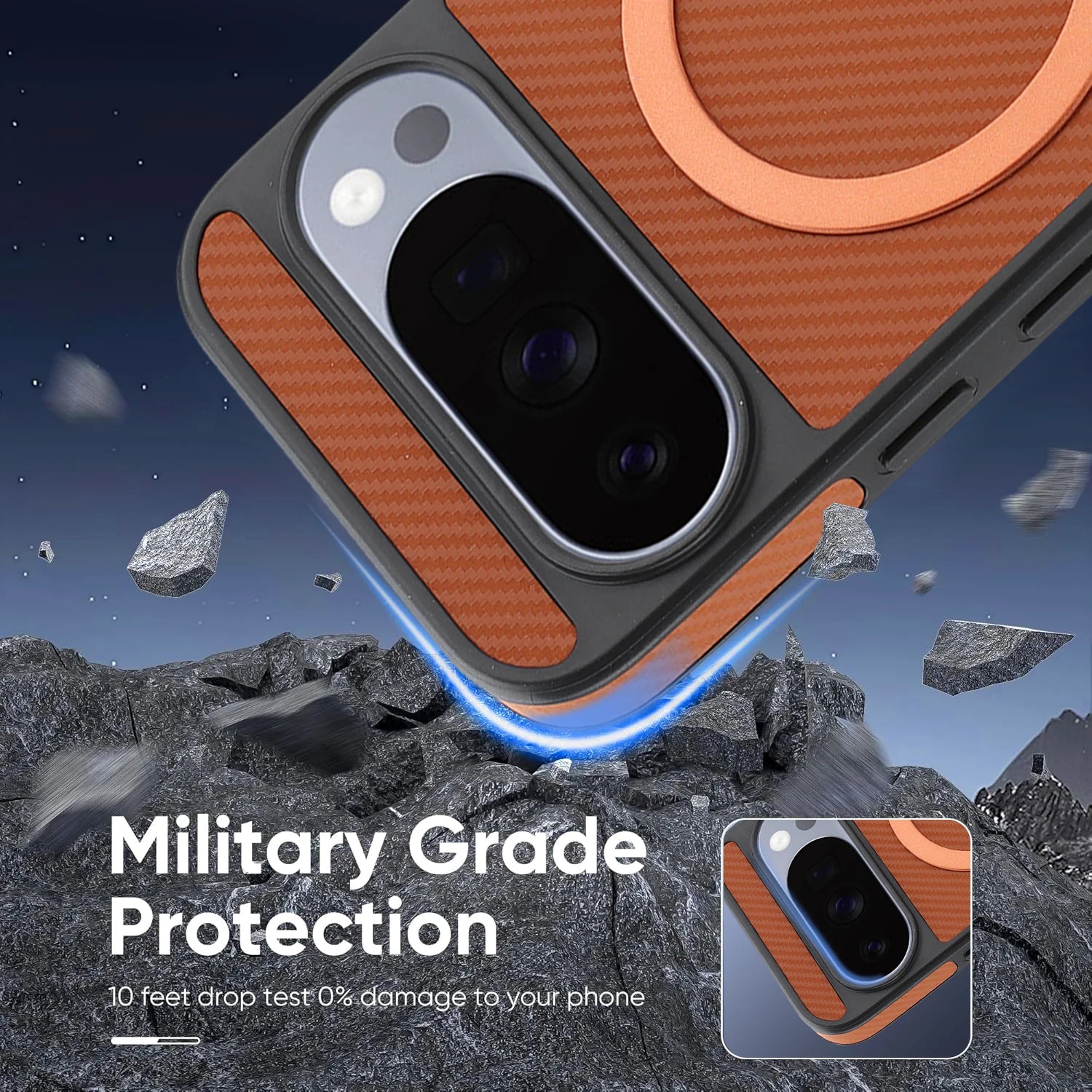 Luxury Carbon Fiber Magnetic Leather Phone Case For Google Pixel 10 Pro Xl 9A 9 Wireless Charging Shockproof Slim Cover