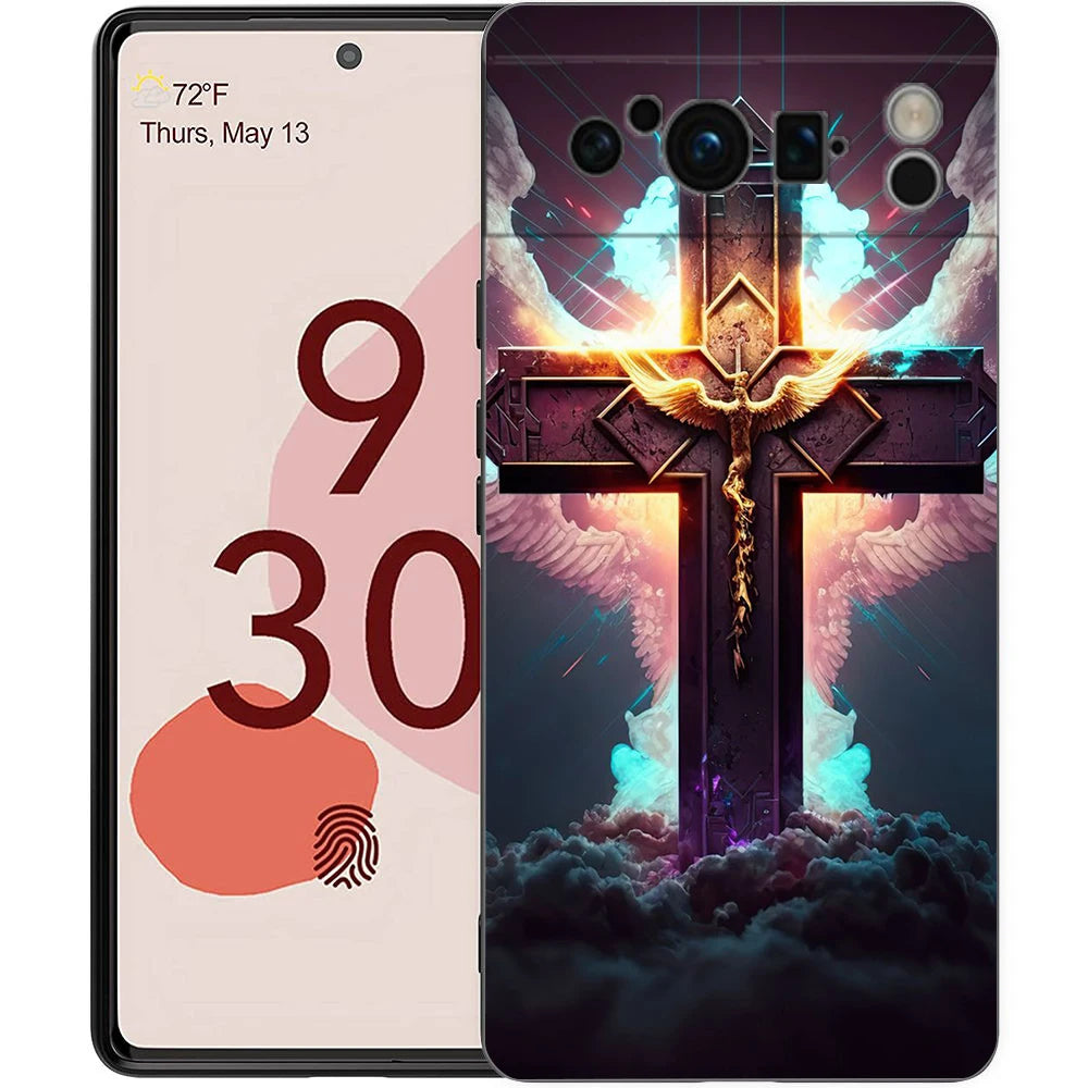 Faith Christian Religious Jesus Clear For Google Pixel 9 8 7 6 7A 6A Pro Shockproof Soft TPU Cover Pixel 9 Pro XL Phone Case Bag