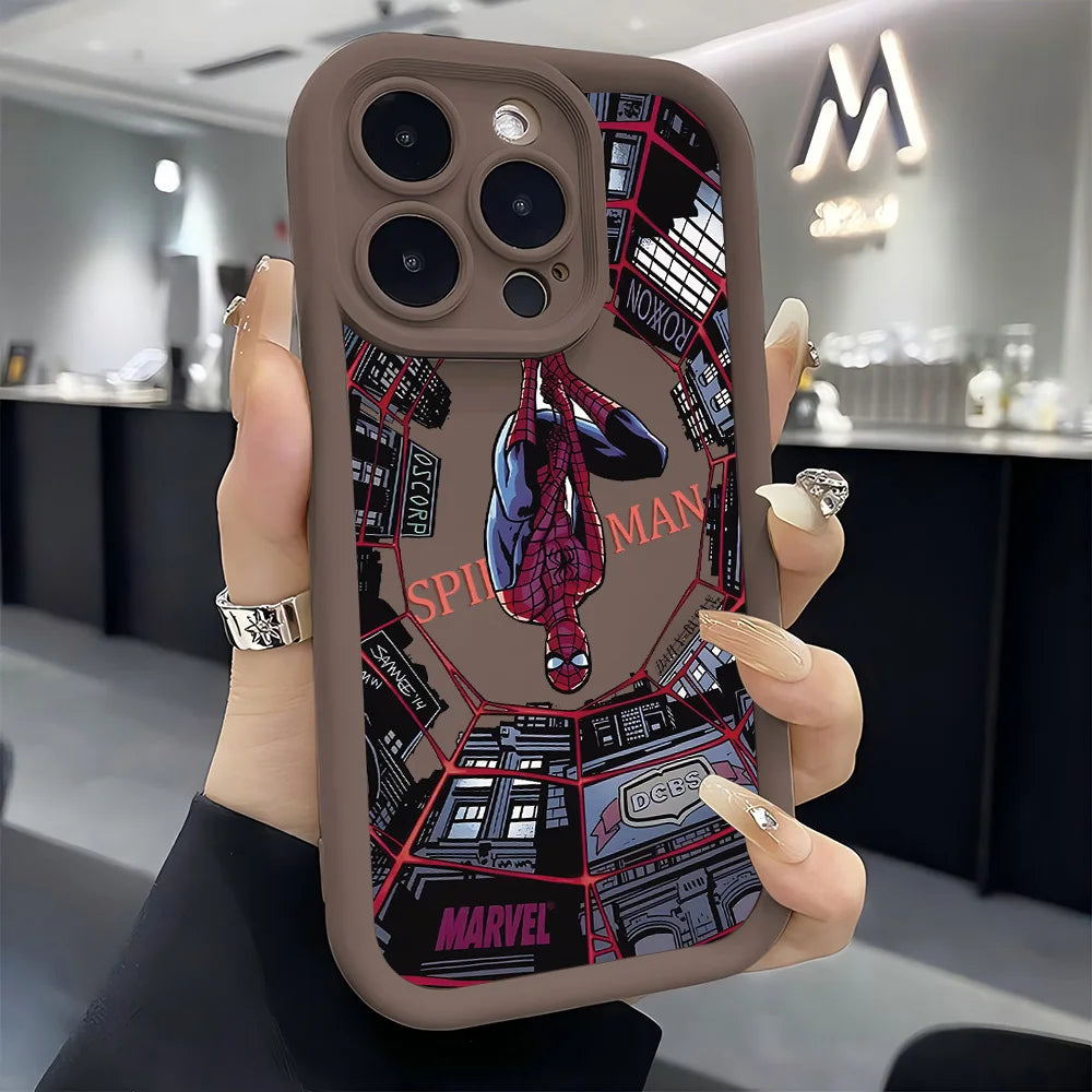 HOT Anime Spiders Mans Phone Case for Samsung S26 S25 S24 S23 S22 S21 S20 F06 M16 Note 20 FE Plus Ultra 4G 5G Soft Silicone TPU