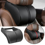Adjustable Breathable Car Headrest Memory Cotton Car Cushion Leather Neck Pillow Car Waist Pad Automotive Decorative Products