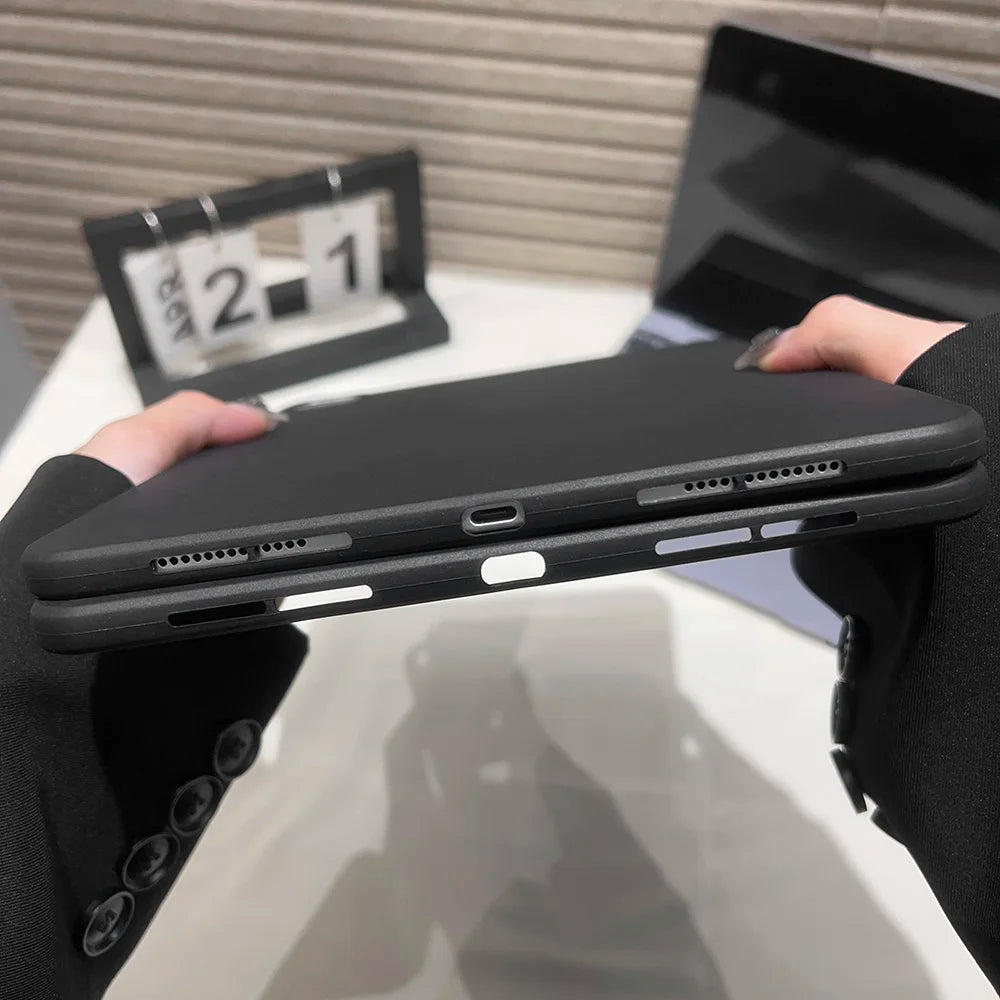 Tablet Case For Xiaomi Redmi Pad SE 2 Pro 12.1 8.7 10.61 Pad 5 6 7 8 Pro 2024 11.2" 11 7S 6S Soft Silicone Black Back Cover Case
