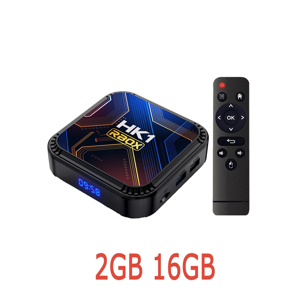 Android 13.0 RK3528 Quad Core 8K HDR 100M LAN Dual Wifi 2.4G 5G BT4.0 Game Stick Media Player Smart TV Box HK1 RBOX K8S