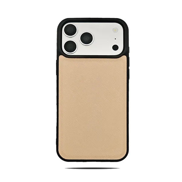 Simple Solid Color Leather Phone Cover For iPhone 17 16 15 Pro Max Business Office Style Case