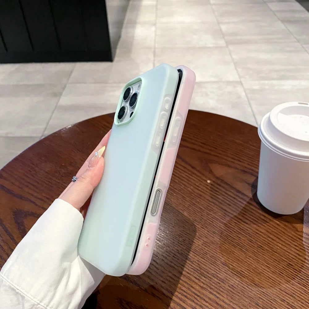 Soft Matte Candy Transparent Phone Case For iPhone 17 16 15 14 13 12 Pro Max Plus X Xs Max XR Shockproof Silicone Bumper Cover