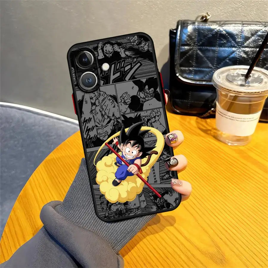 Funda Back Phone Cover Case for iPhone 17 Pro Max 11 X XS XR 16 Plus 14 7 8 SE 15 17P 16P 12 13 Mini Dragons Balls Cute