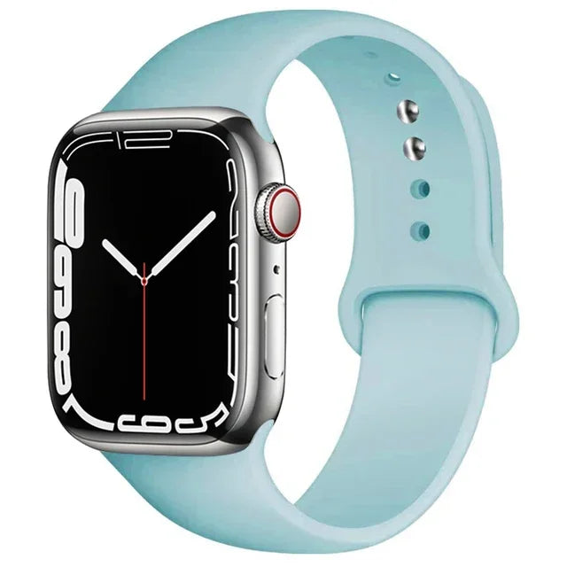 Silicone Sport Strap For Apple Watch Series11 10 9 8 7 6 5 SE Ultra3 Bracelet For Apple Watch 44mm 45mm 49mm 46mm 38/40/41/42 mm
