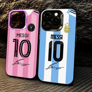 1 Football Star Messi #10 Logo Phone Case iPhone 11/12/13/14/15/16/17 Pro Max Color Gradient TPU Slim Shockproof Case