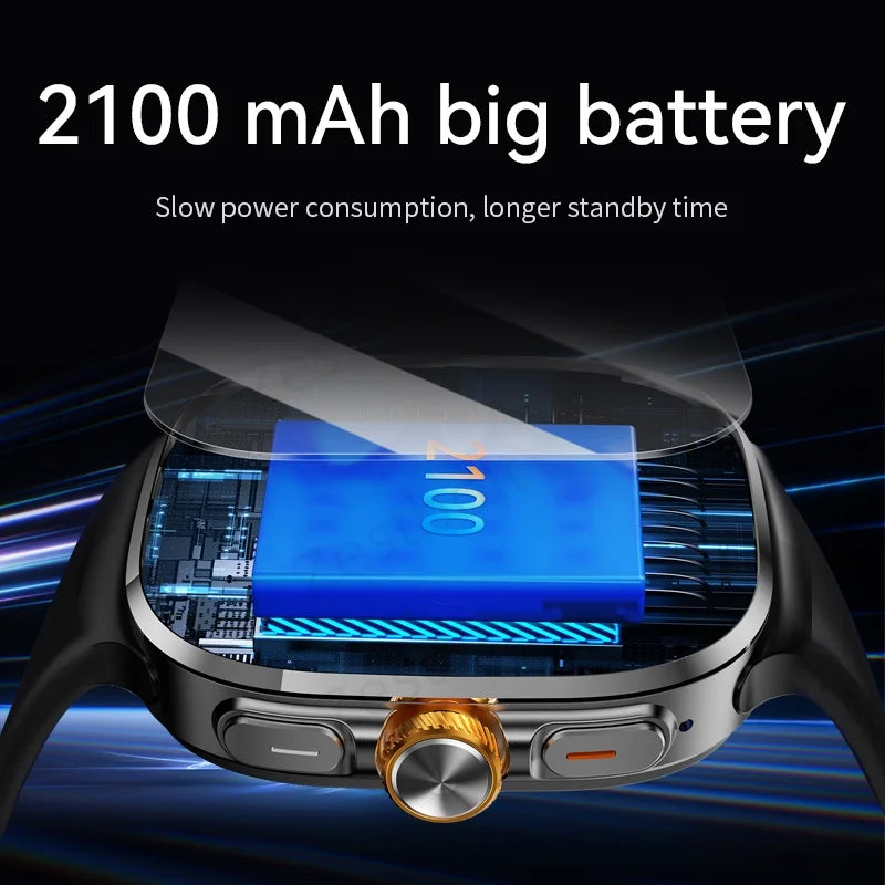 M99 4G 5G Full Netcom Smartwatch 2.4 inch Amoled Screen insert Sim Card GPS WIFI 190° Rotating Camera Game Android Smart Watch