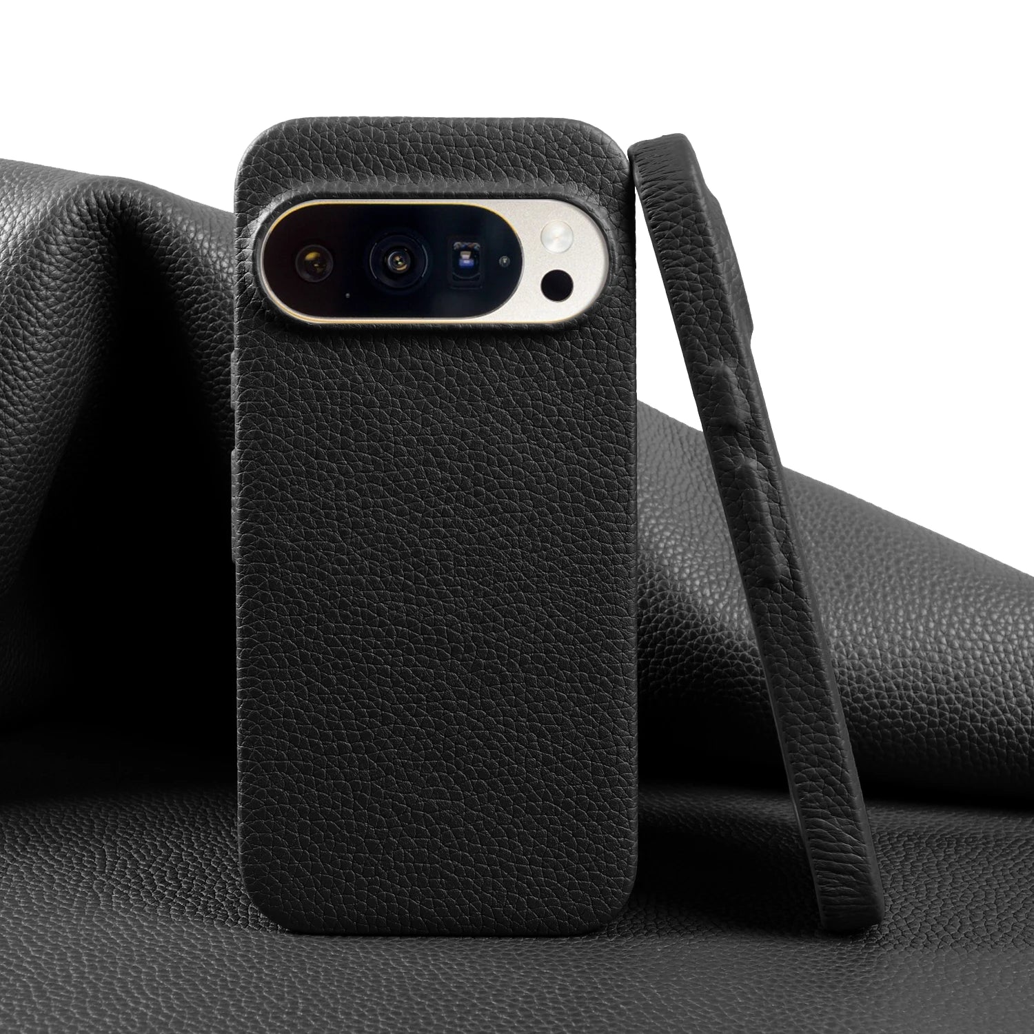 Premium Lychee Pattern Genuine Leather Case For Google Pixel 10 Pro XL Pixel10 9A 8A Pixel 7 8 9 Pro XL Back Cover Phone Case