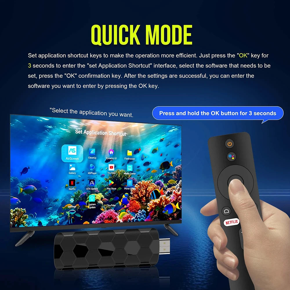 R3+ 4/8K Ultra HD Android 16 Smart TV Box WiFi 6 BT UI Interface 8GB RAM +128GB ROM Media Player For Netflix YouTube Disney+