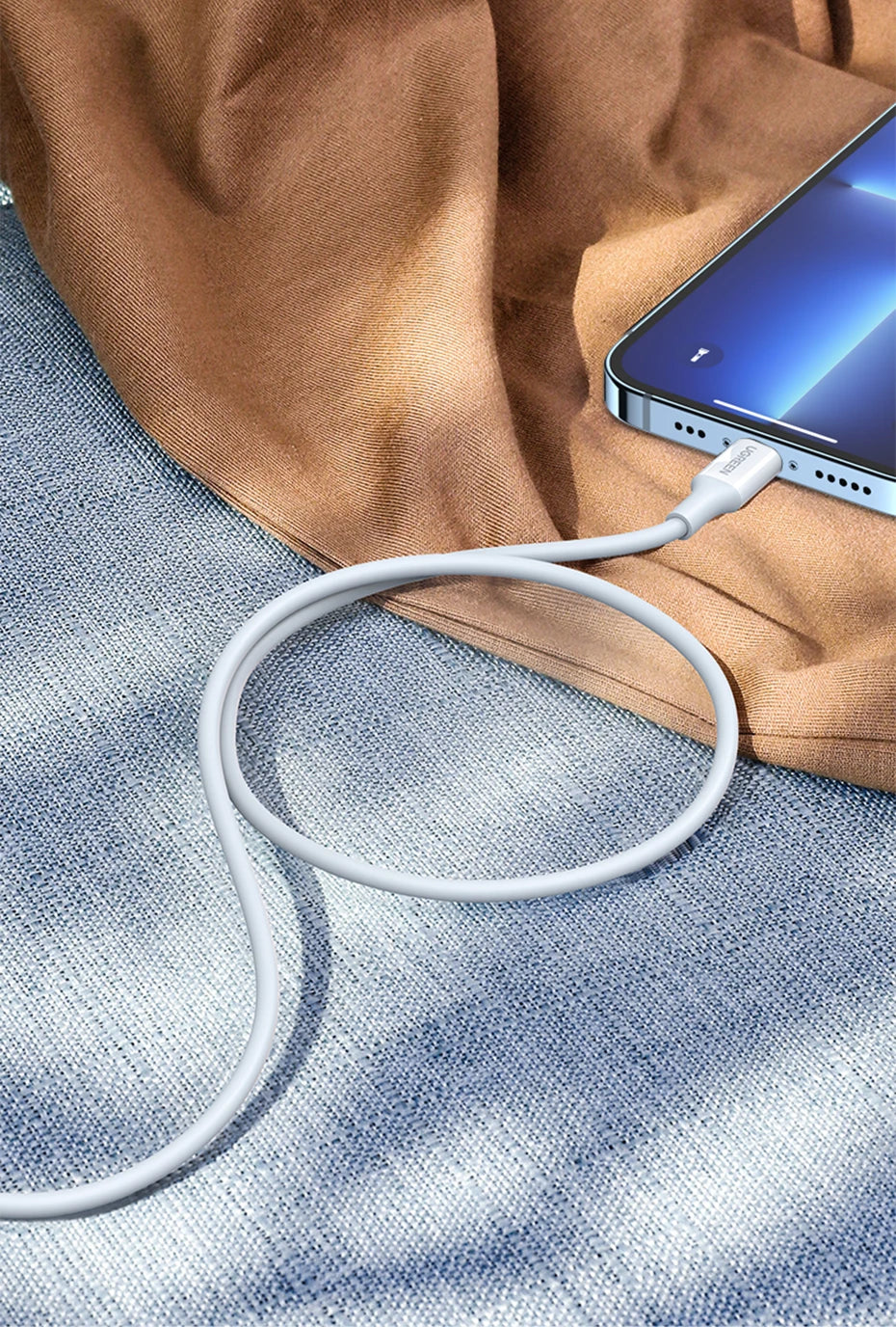 UGREEN MFi For USB to Lightning Cable for Apple iPad iPhone 14 13 12 8 Charger Charging Data Braided Short Long 50cm 2m Carplay