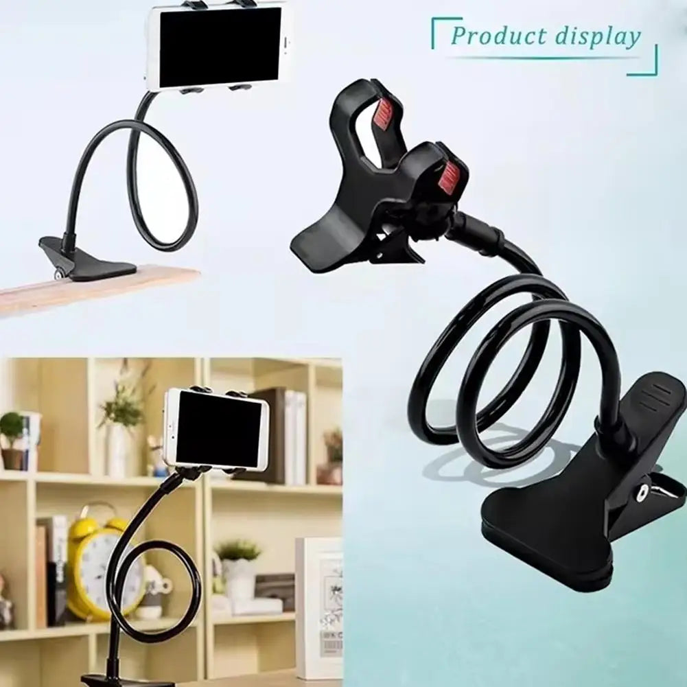 Phone Holder Gooseneck Flexible Arm Lazy Rotatable Bedside Cellphone Stand Mount Household Support Bracket Smartphone Holder