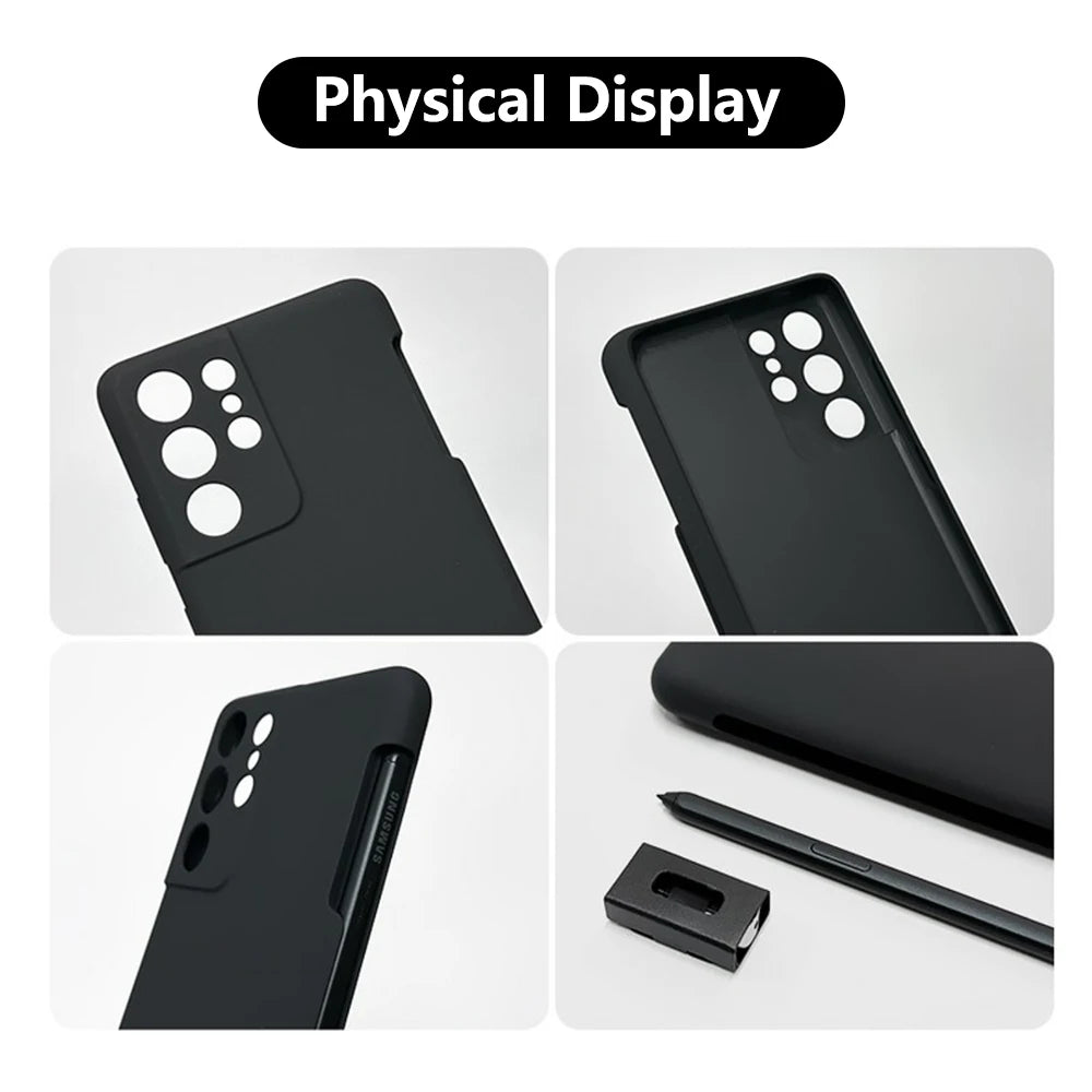 Original Samsung Galaxy S21 Ultra Silicone Cover with S Pen Spen Case s21 ultra Liquid Silicone Cover with Stylus Slot EF-PG99P