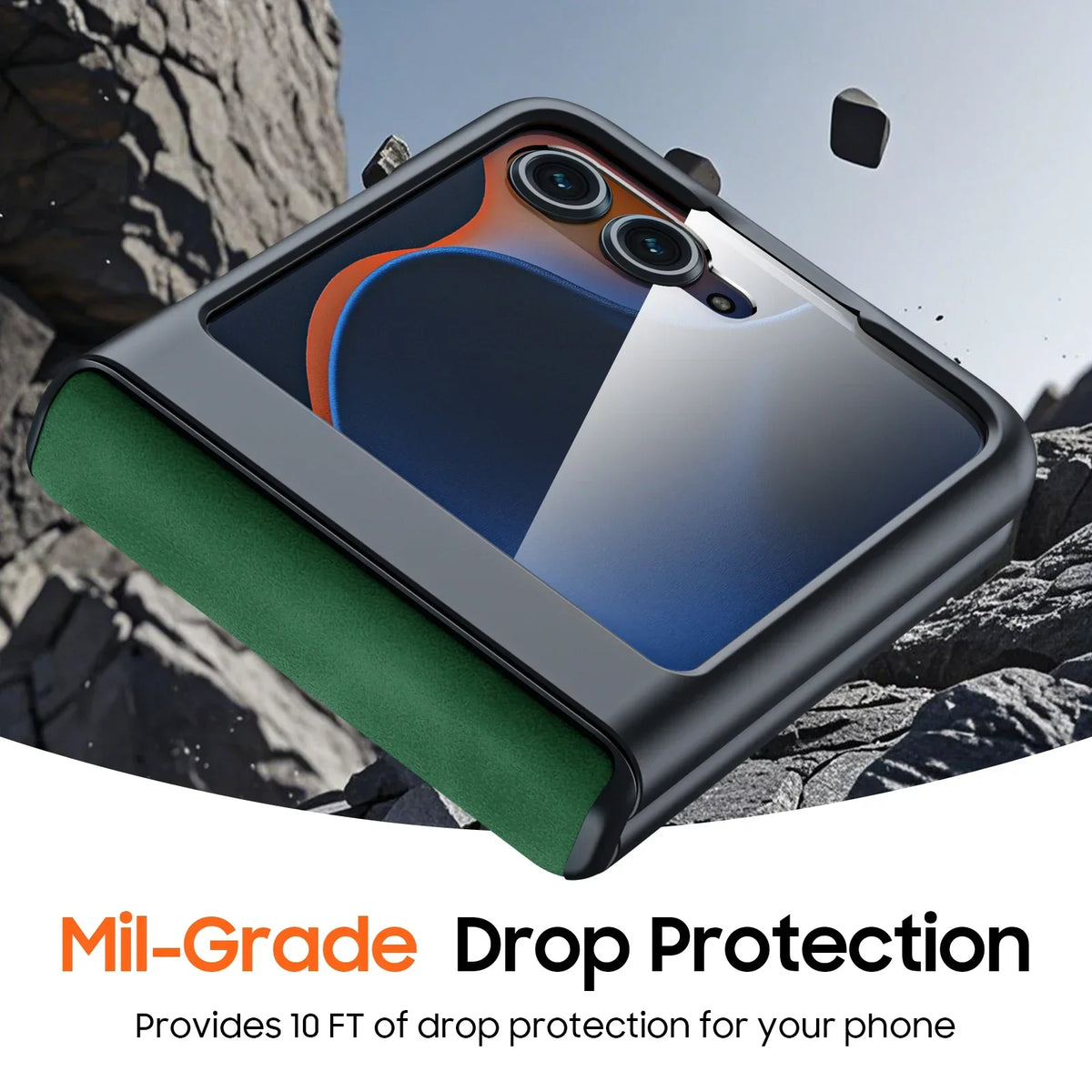 618 Hot Deals for Motorola Razr Ultra 2024/Pro 2025/Pro 2026 Case,with Hinge Protection,Ultra Thin PU Leather Matte Case-Green