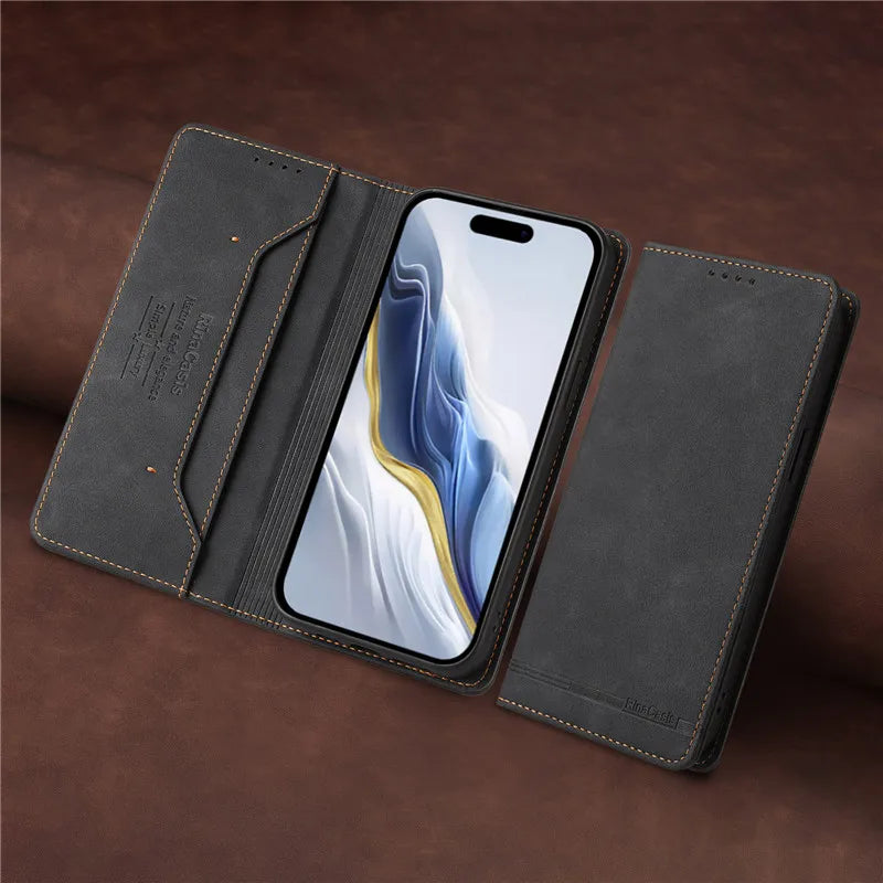 Leather Retro Anti-theft Wallet Flip Case For Motorola MOTO G Stylus Power Play 2025 2024 2023 2022 5G 4G Magnetic Phone Cover