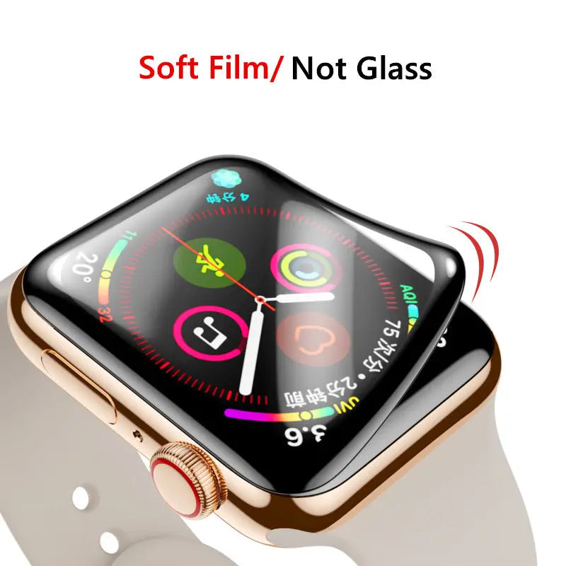 Screen Protector for Apple Watch series 9 SE 8 7 6 5 40MM 41MM 42MM 44MM 45MM 38MM Soft Film no glass IWatch Series 4 3 2 1