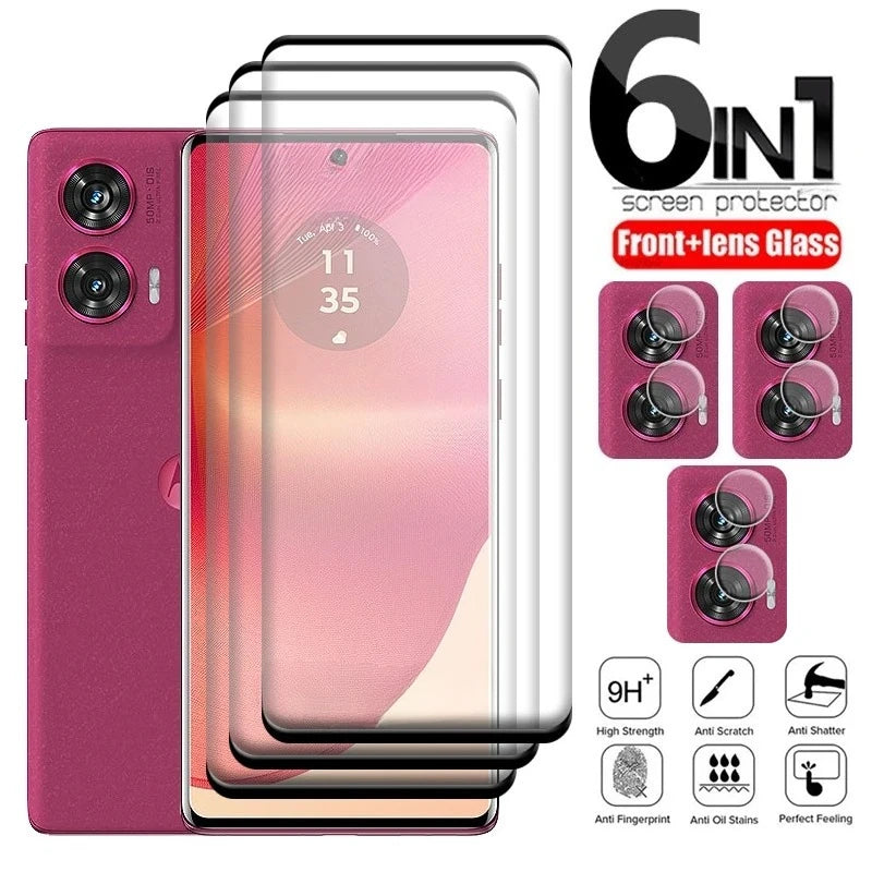 For Motorola Moto Edge 60 50 Fusion Glass Moto Edge 60 Pro Razr Ultra 2025 Glass Screen Protector Moto Edge 50 Fusion Len Glass