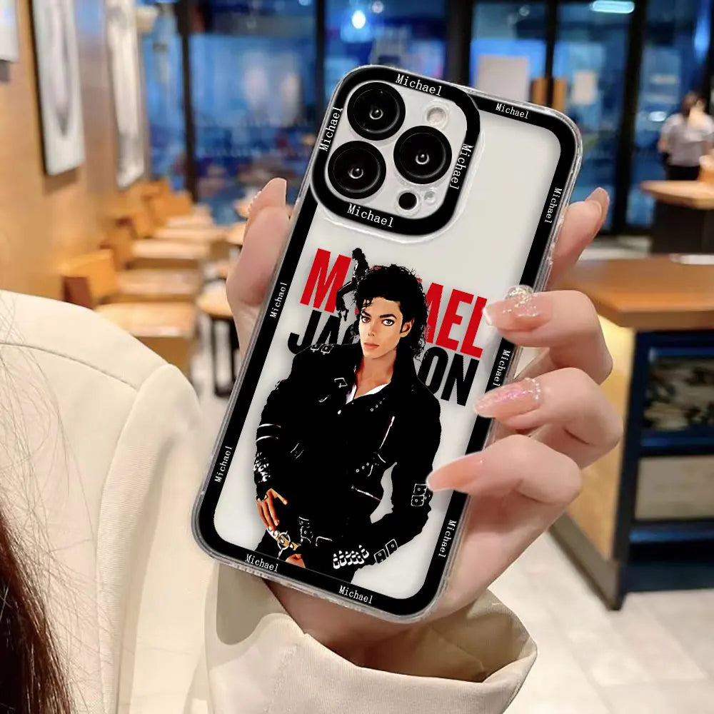 Dancer m-Michael j-Jackson Clear Phone Case For Samsung Galaxy S26 S25 S24 S23 S22 S21 S20 FE PLUS ULTRA EDGE Case Cover Shell