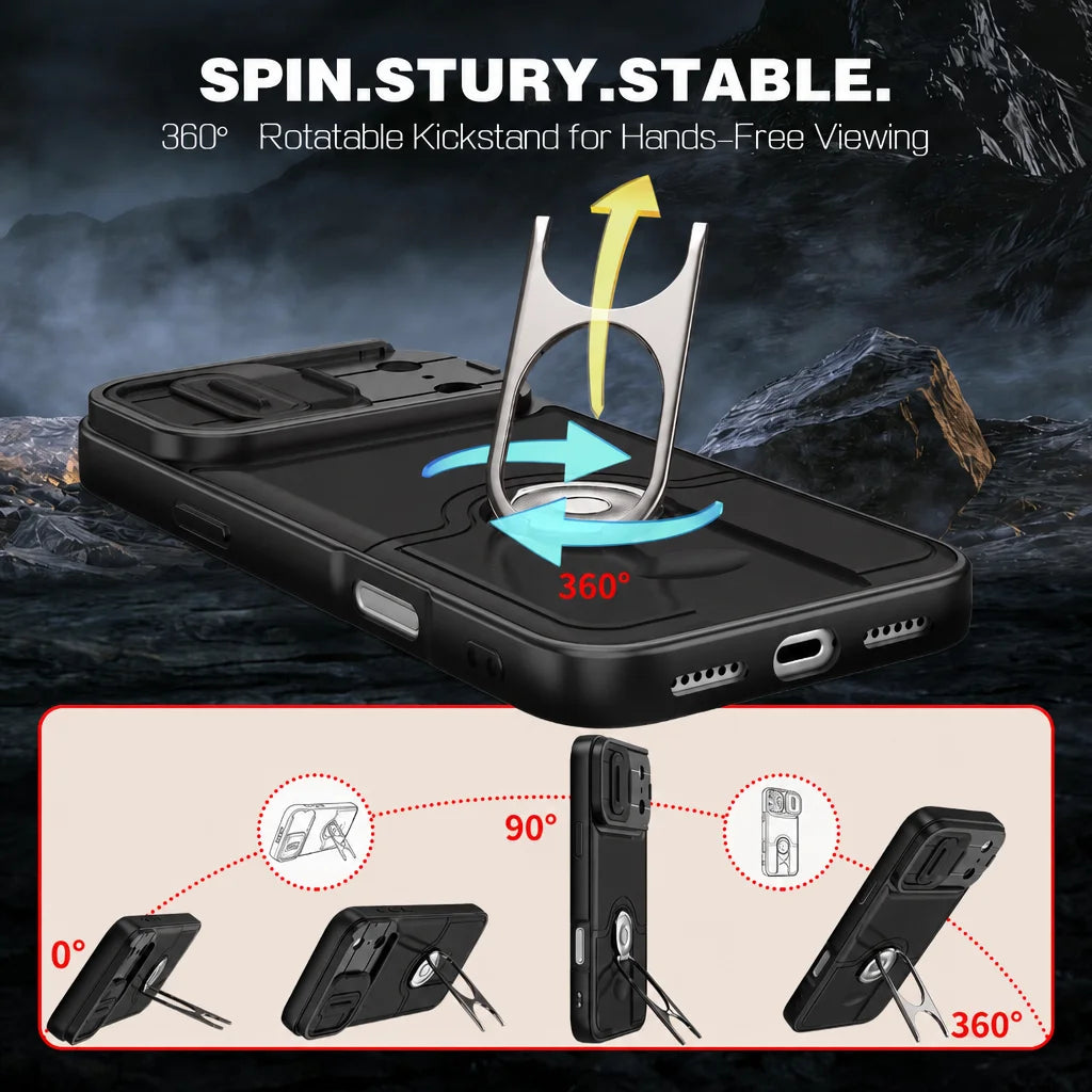 Best Protection Lens Cover Hard Case for Iphone 17 18 Pro Max 16 Pro Iphone18 Iphone17 Iphone16 Stand Holder Cases