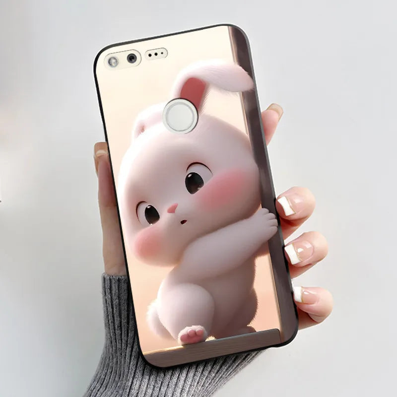 For Google Pixel 1 Case Aesthetic Cute Cat Shockproof Silicone TPU Soft Back Cover for Google Pixel 1 Pixel1 XL Phone Case Coque