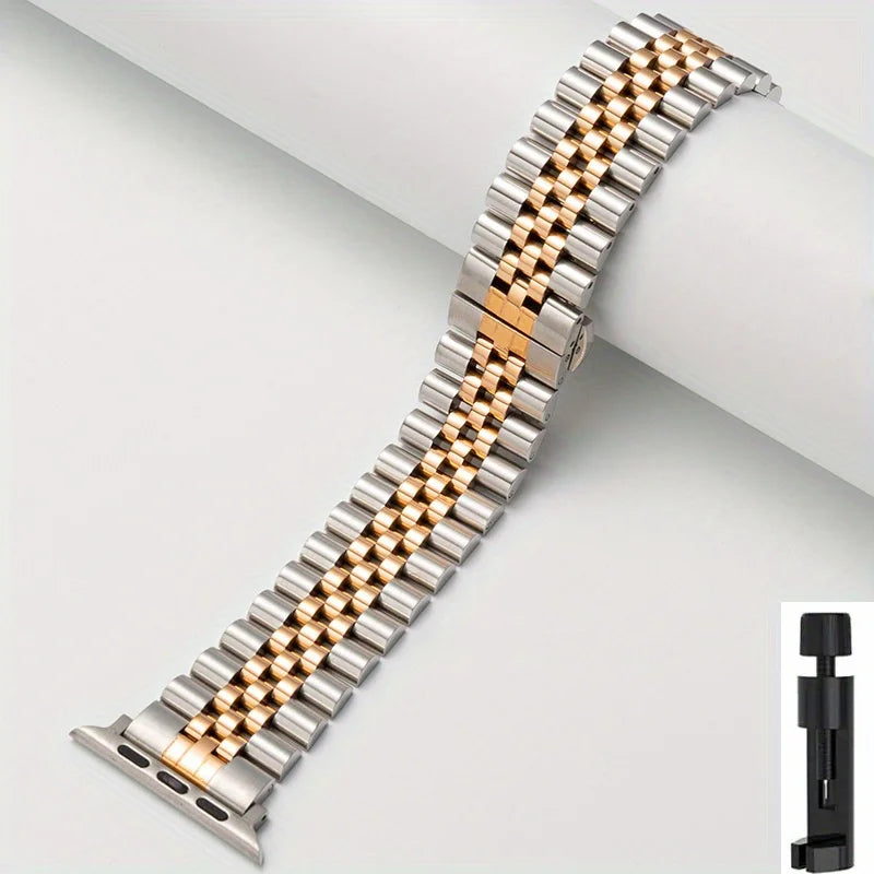 Stainless Steel Strap For Apple Watch Band Series 12/11/10/9/8/7/6/5/SE 3 Metal Bracelet For iWatch Ultra 4 49mm 45mm 44mm 46mm