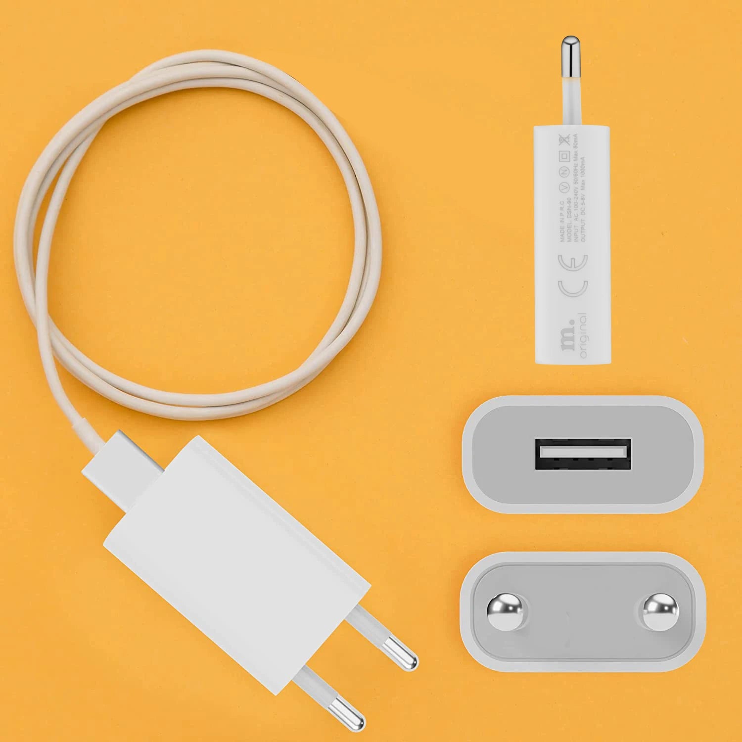 Universal 5V 1A USB Wall Travel Charger Head Power Adapter Portable EU Plug Charging For Mobile Phone MP3 7 8 Xs
