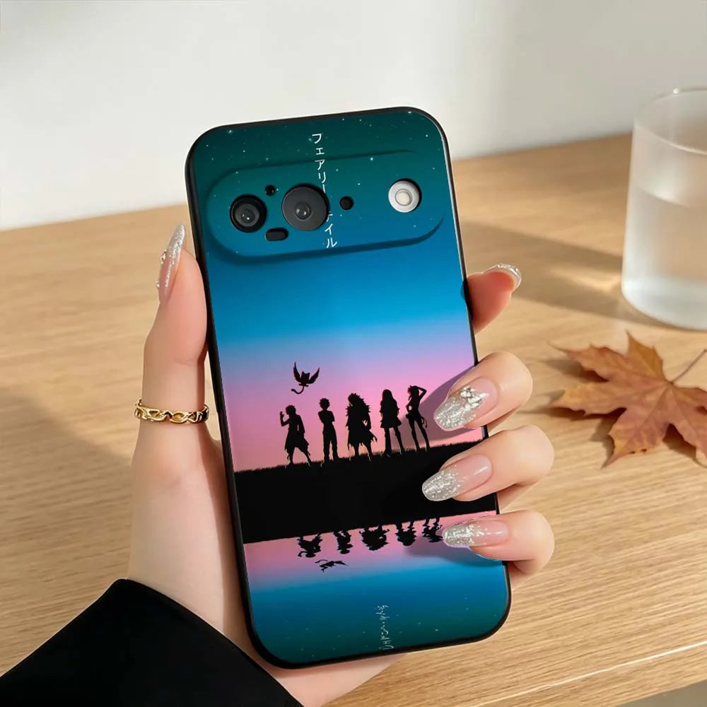 Anime FAIRY TAIL For Google Pixel 10 10A 9 8 7  9a 8A 7a 6a XL Pro 5G Black Phone Case Cover