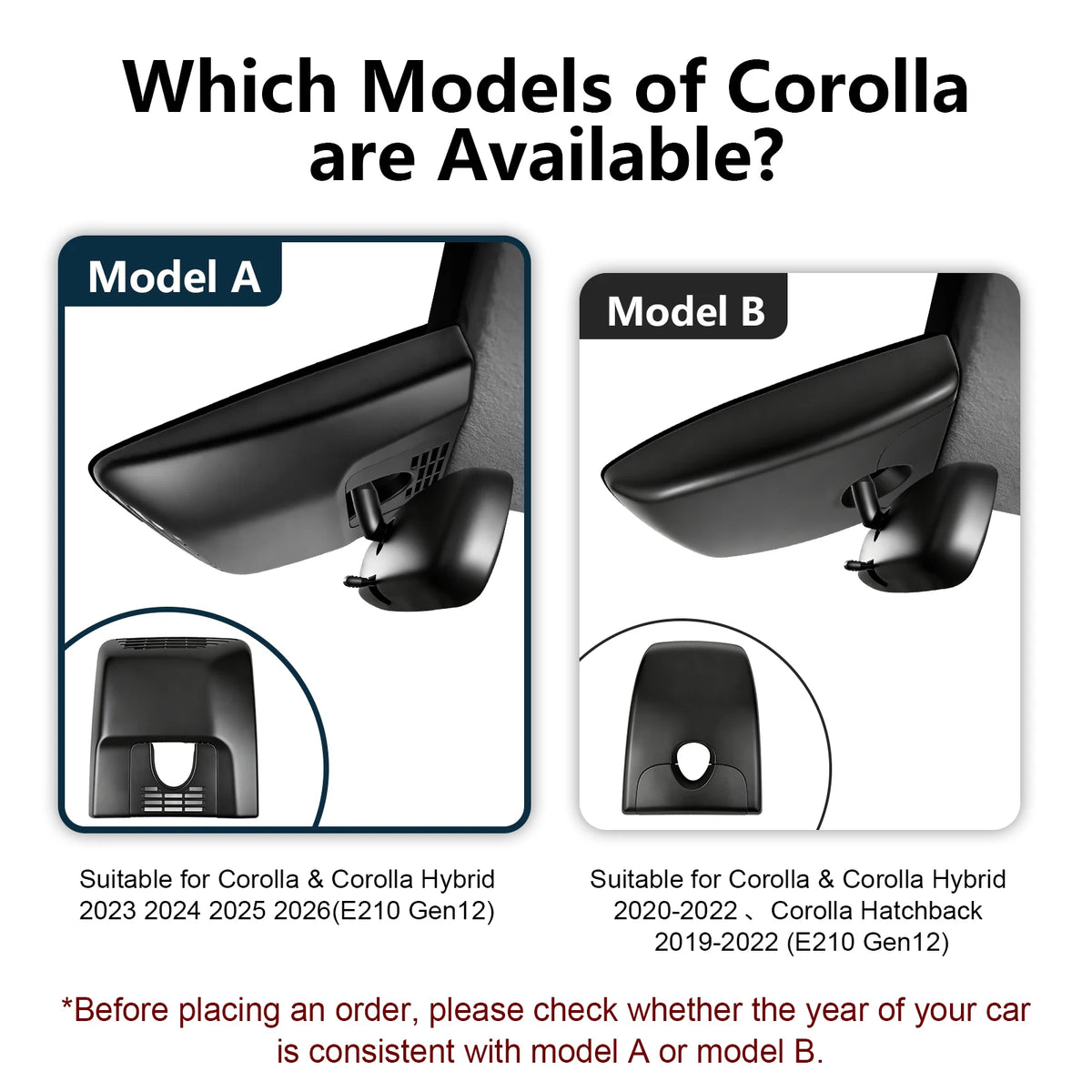 Mangoal Dedicated Dash Cam 4K for Toyota Corolla & Corolla Hybrid Dash Car Camera 2019-2026 GPS WiFi & App Night Vision