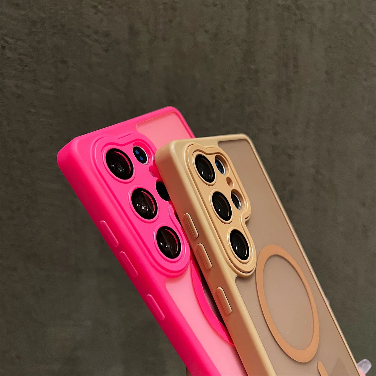 Matte Translucent With Lanyard Magnetic Case for Samsung Galaxy S26 S25 S24 S23 UItra Plus S24 25FE Magsafe Wireless Charge Cove