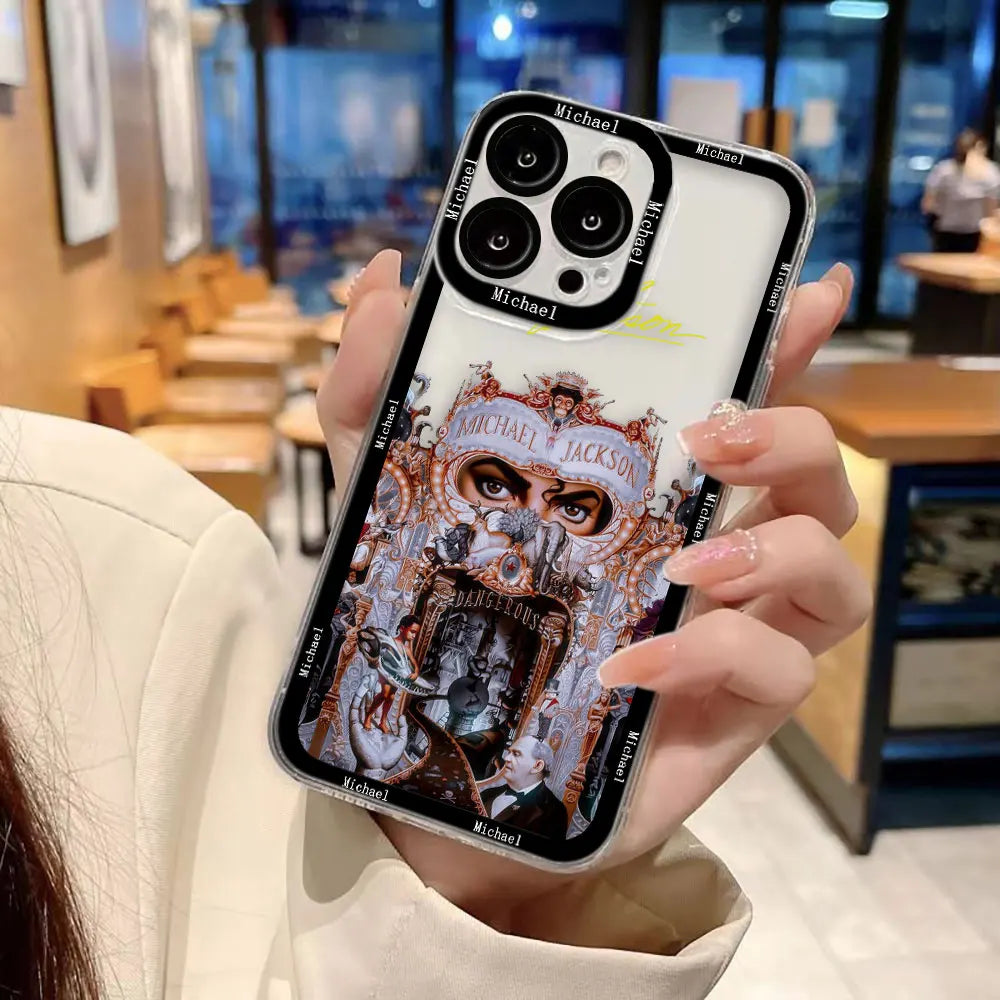 Dancer m-Michael j-Jackson Clear Phone Case For Samsung Galaxy S26 S25 S24 S23 S22 S21 S20 FE PLUS ULTRA EDGE Case Cover Shell