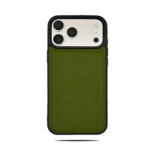 Simple Solid Color Leather Phone Cover For iPhone 17 16 15 Pro Max Business Office Style Case