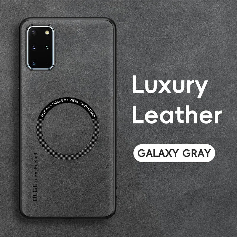 Magnetic Retro Leather Case For Samsung Galaxy S20 Plus Ultra S20Plus S20Ultra Wireless Charging Phone Case Cover