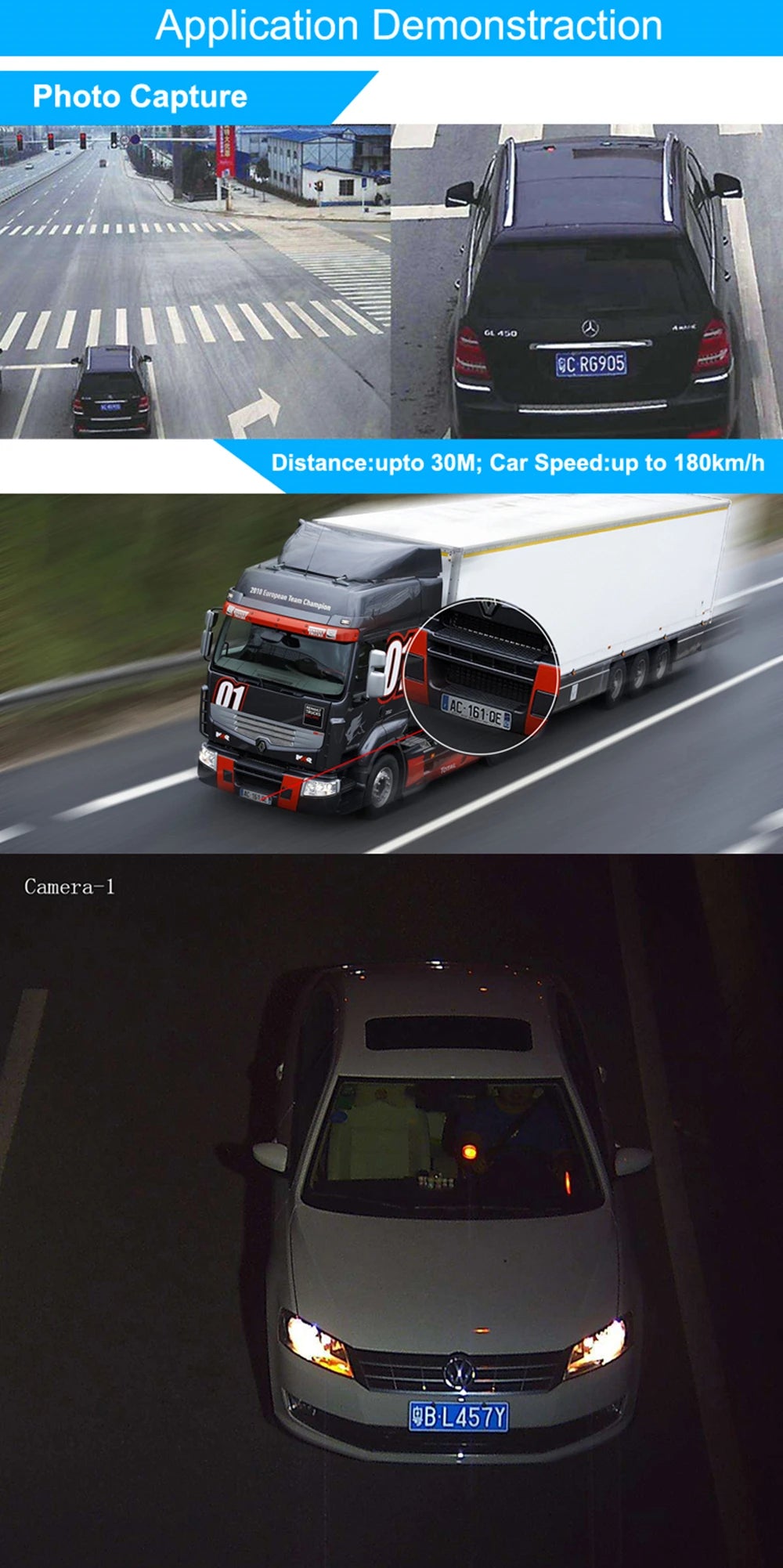 5MP LPR IP Camera Varifocal Lens 5MP IP Vehicles License Number Plate Recognition LPR Camera Outdoor For Highway Parking Lot