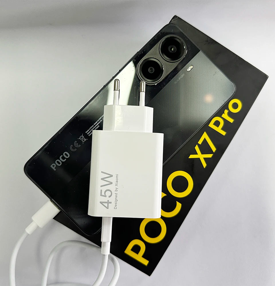 Oirginal XIAOMI 45W Charger Type C Turbo Charge Fast Charging Adapter Redmi Note 15 14 13 12 11 X Pro 10t Poco M7 X7 K40 Pad 6