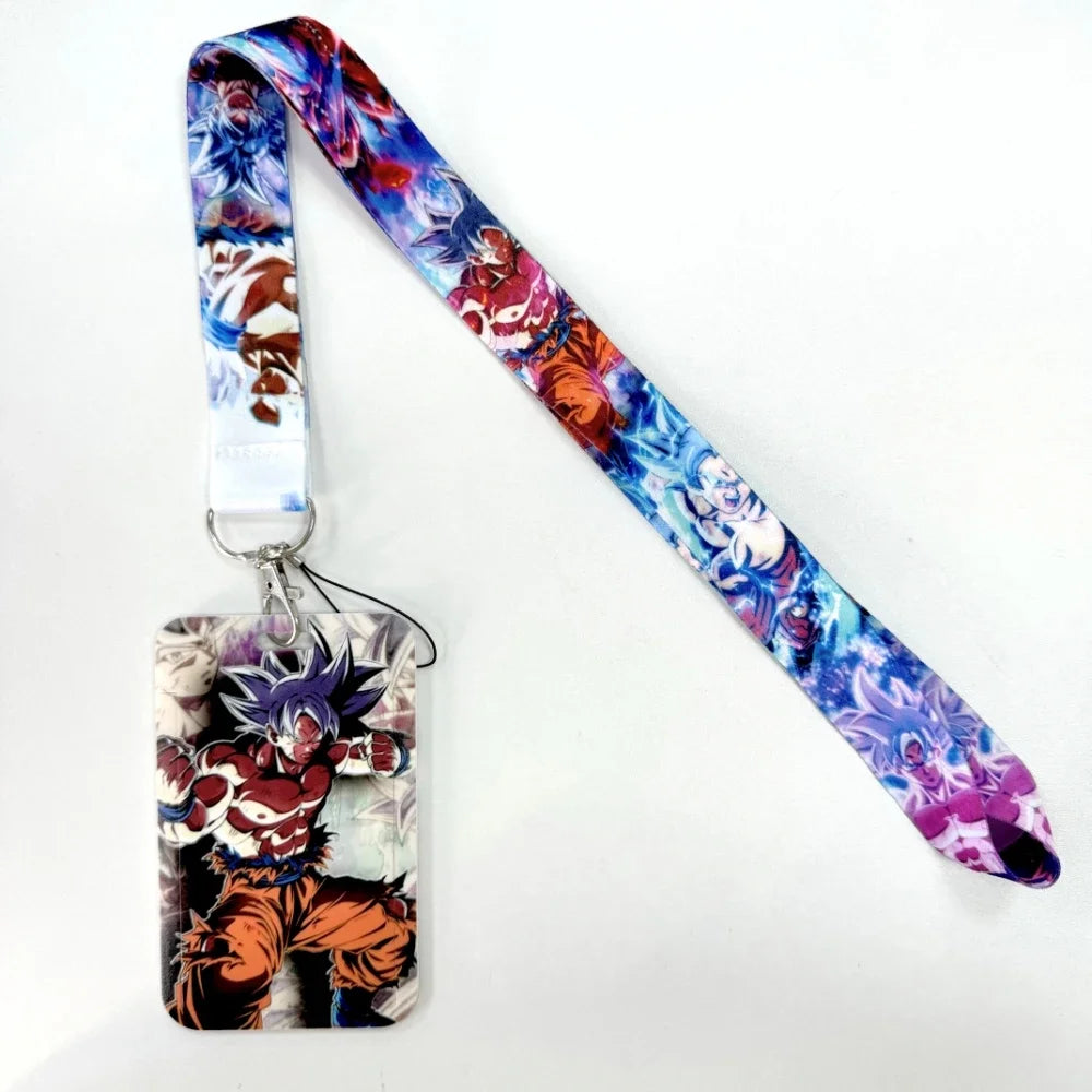 Lanyards Keychain Animated Cartoon Badge Holder ID Credit Card Pass Hang Rope Lanyard For Keys Anime Accessories Gifts
