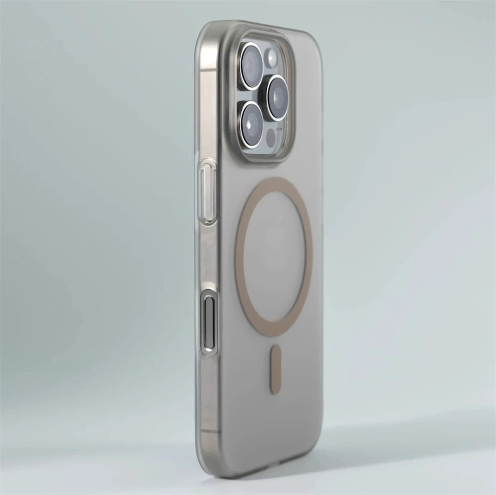 1.0 MM Ultra Thin Matte Hard PC Translucent Case For iPhone 17 Air 16 15 14 13 12 Pro Max Magsafe Magnetic Wireless Charge Cover