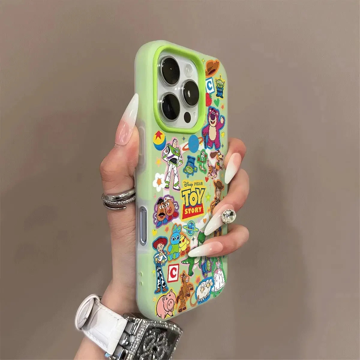 New cartoon Toys Storys Silicone Matte Candy Color 2 in 1 Phone Case for iPhone 17 17e Air 16e 16 15 14 13 Plus 12 11 Pro XR Max