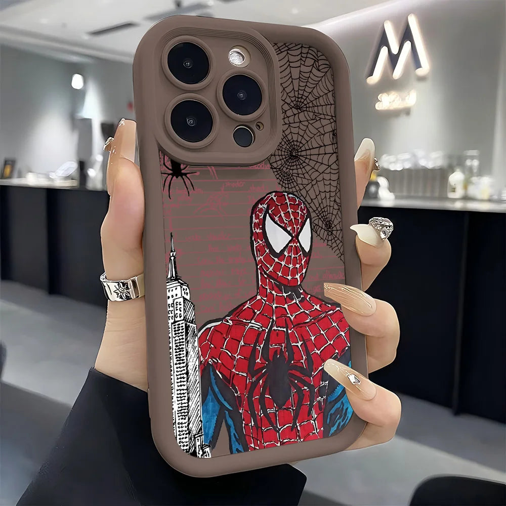 HOT Anime Spiders Mans Phone Case for Samsung S26 S25 S24 S23 S22 S21 S20 F06 M16 Note 20 FE Plus Ultra 4G 5G Soft Silicone TPU