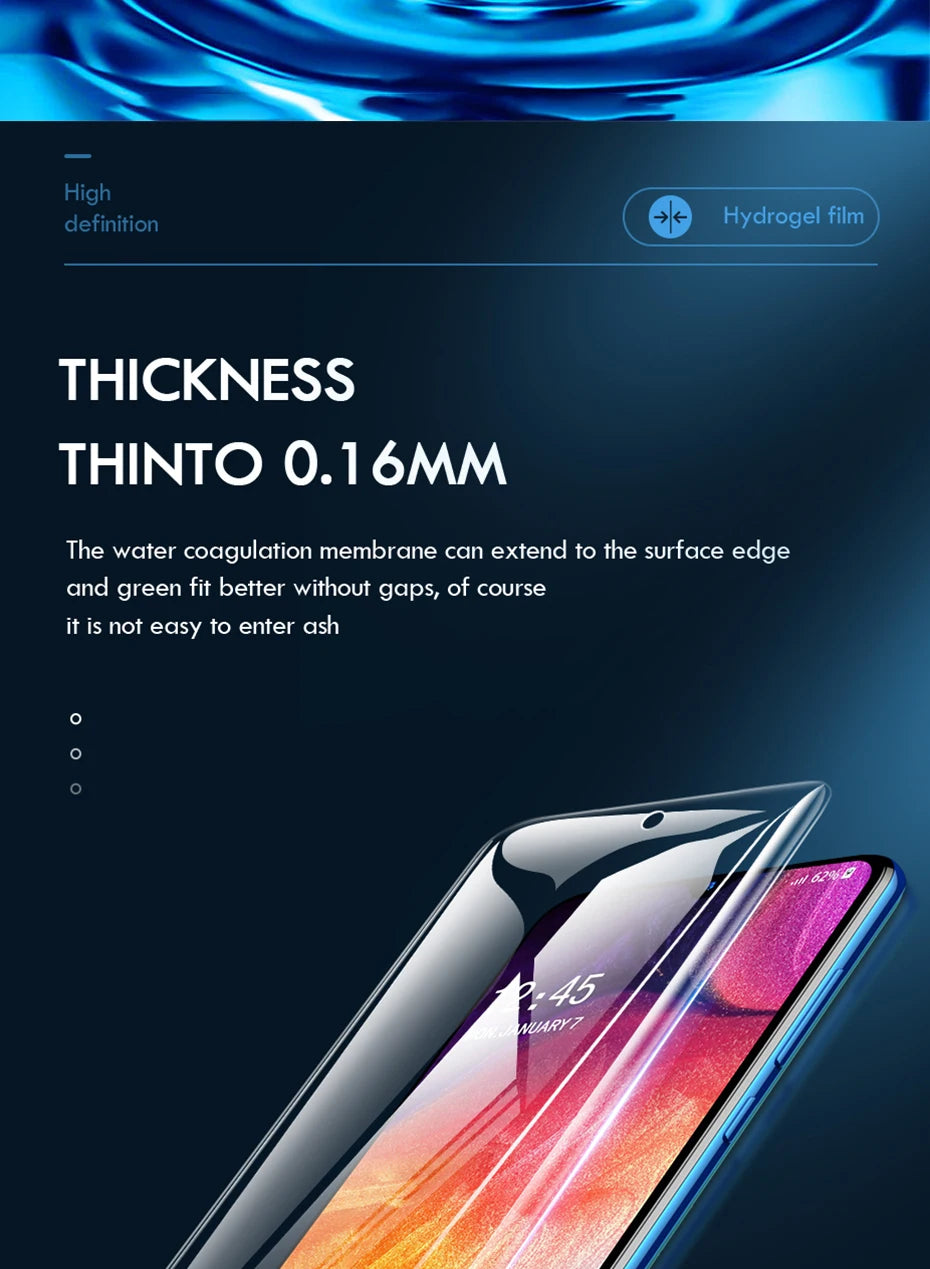 2in1 HD Full Hydrogel Film For Motorola Razr 50 Ultra 40 2019 2020 2022 50Ultra Razr40 Plus Protective Screen Protector Cover