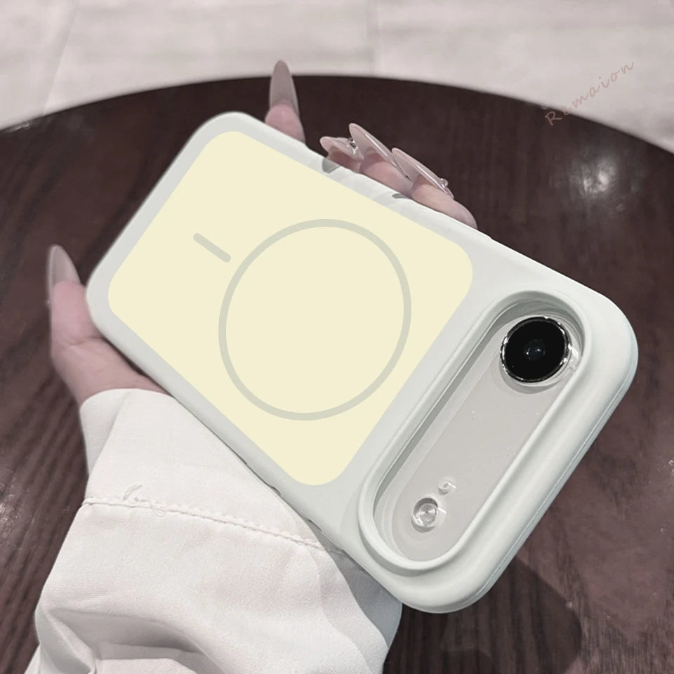 Magnetic Liquid Silicone Phone Case For iPhone 15 14 13 16 17 Pro Max Plus Air Magsafe Official Wireless Charge Protector Cover