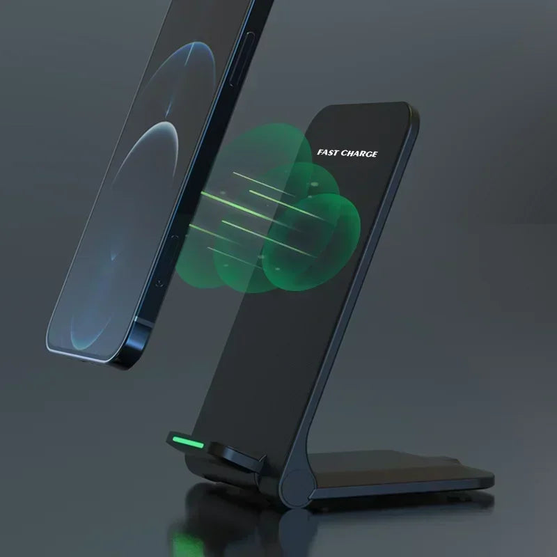 Wireless Charger Station Earphone Phone Fast Charging Charger Holder For iPhone 16 15 14 13 Pro Max Samsung S24 S23 Xiaomi