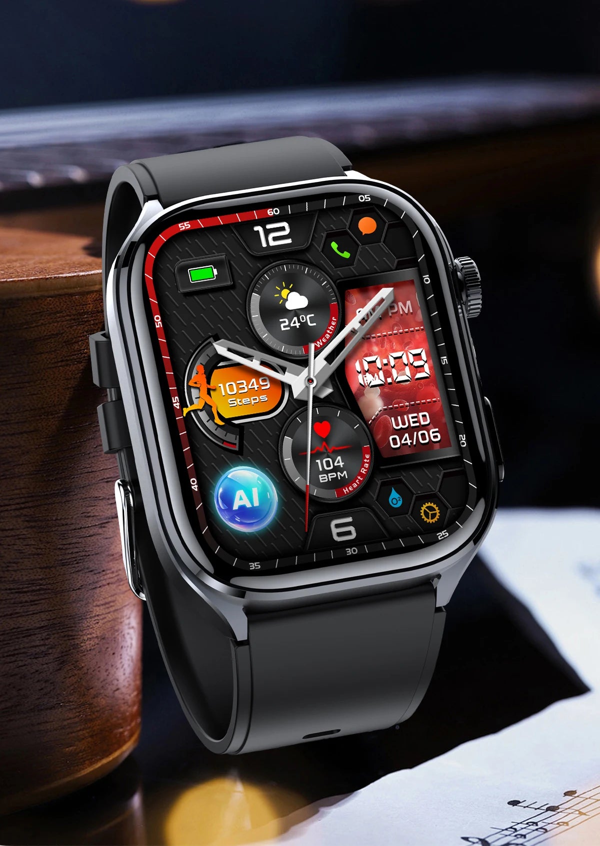 2026 New Accurate ECG Smart Watch Heart Health Analysis Blood analysis Blood Lipid Blood Pressure BT call Smart Watches For Men