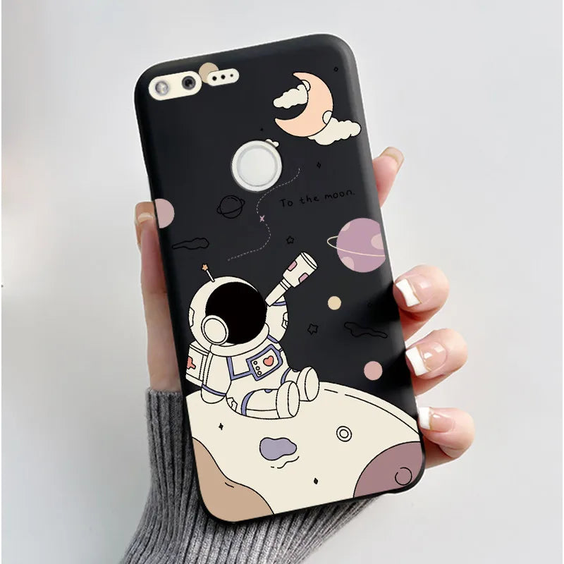 For Google Pixel 1 Case Aesthetic Cute Cat Shockproof Silicone TPU Soft Back Cover for Google Pixel 1 Pixel1 XL Phone Case Coque