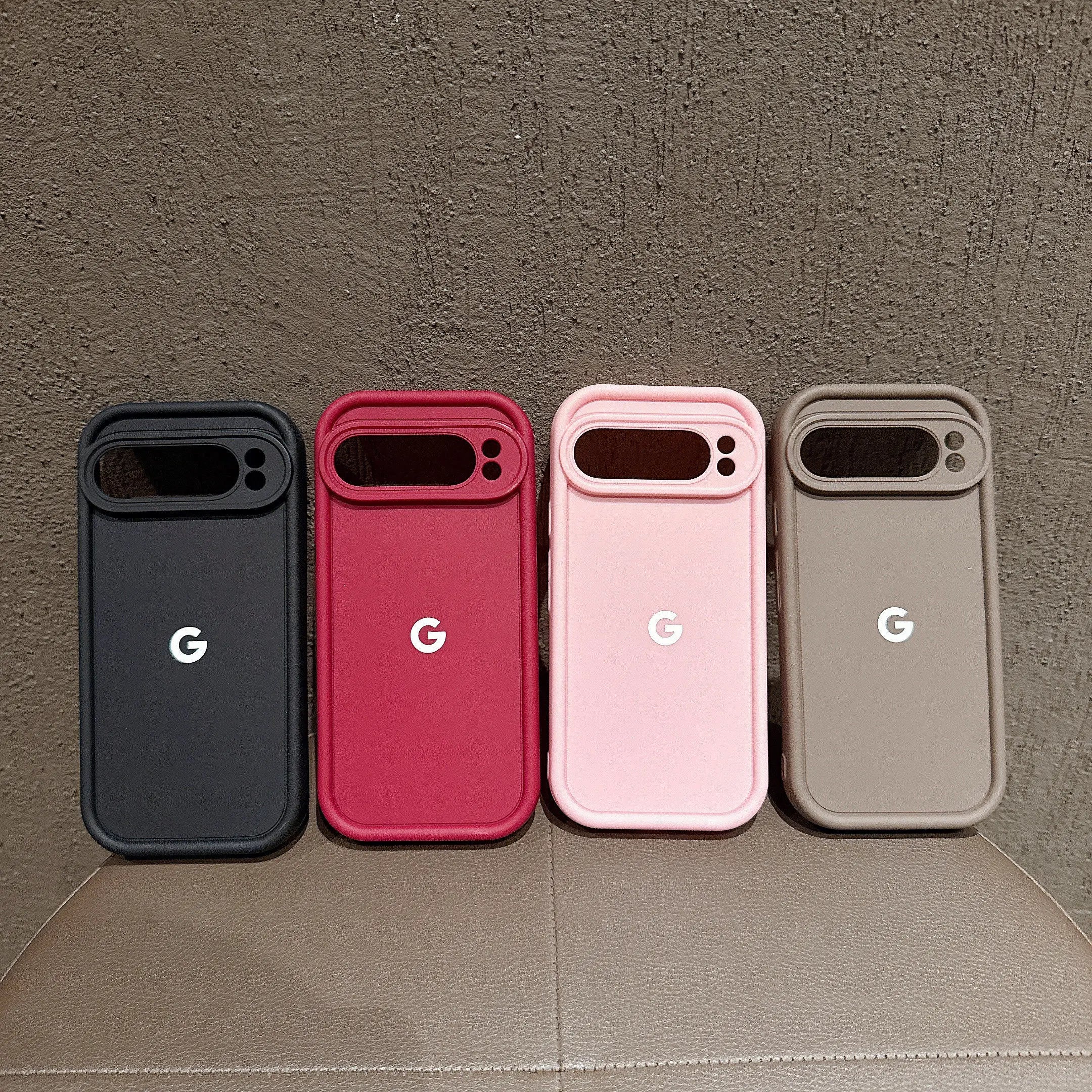 Featuring The Letter G Custom Phone Case For Google Pixel 10 ProXL 9 Pro XL 8A 7 8 9 10 Pro 7A Solid Color Shockproof Soft Cover