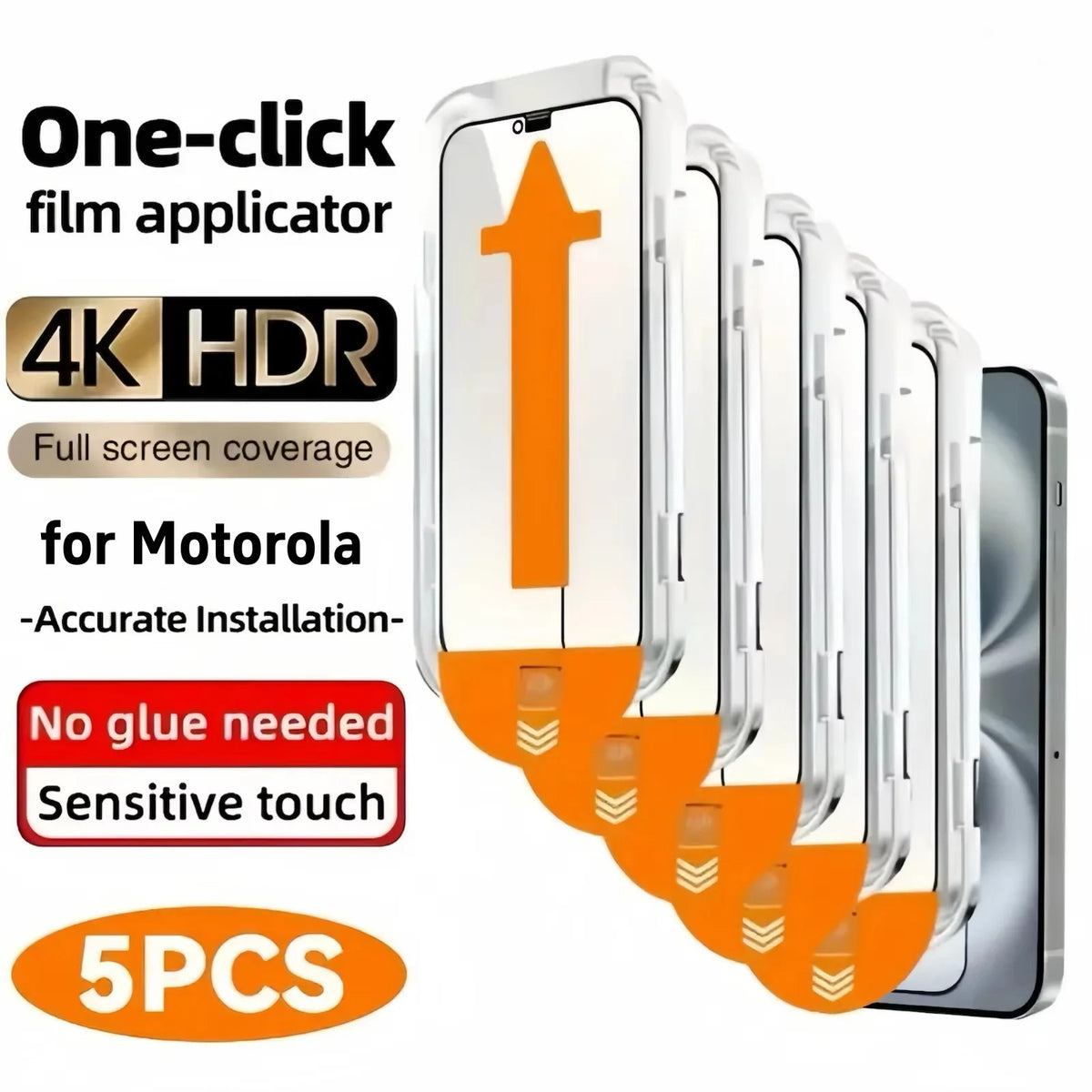 1-5Pcs HD Screen Tempered Glass Protector For Motorola Moto Edge 70 Fusion 60 Pro 50 G86 G87 G85 G75 G56 G55 G54 G17 G15 G37 G35