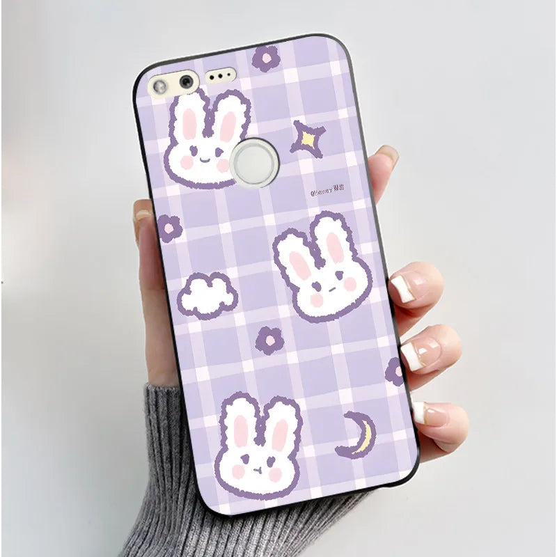 For Google Pixel 1 Soft Silicone Black Case For Google Pixel 1XL Elegant Style New Design Pattern Snow Mountain Casing