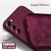 Liquid Silicone Case For Samsung Galaxy S24 S25 FE S26 S23 S22 Ultra Plus S25 Edge A57 A37 A56 A17 A16 A36 A54 A55 5G Soft Cover