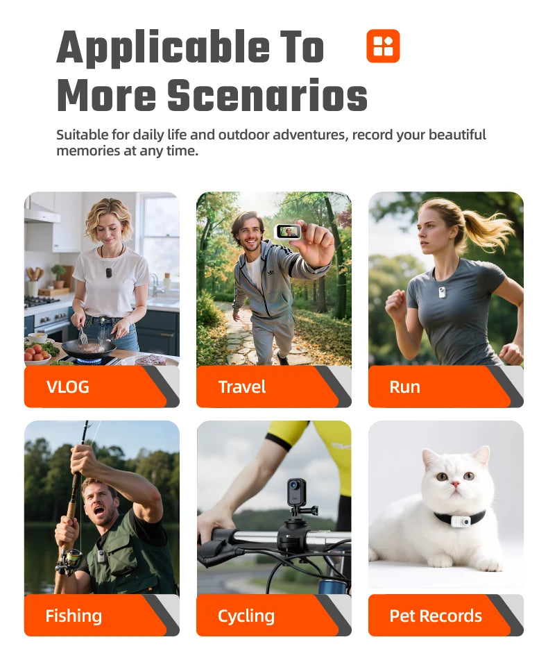 Magnetic Thumb Camera 1080P Body Camera For Outdoor Action Vlog 1920x1080P Video Recorder Ideal For Cycling Hiking And Walking